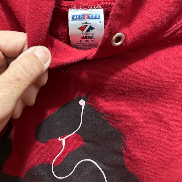 iHORSE Deep Red Hoodie. Sz XL. SUPER CUTE - Picture 4 of 8